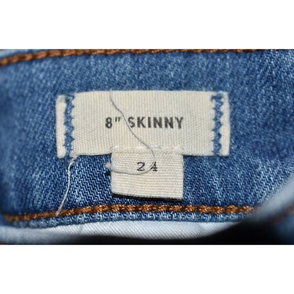 MADEWELL NEW $128 8" Distressed Skinny Jeans in Frankie Wash Size 24 - Picture 5 of 5